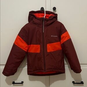Columbia Youth Red and Orange Winter Jacket